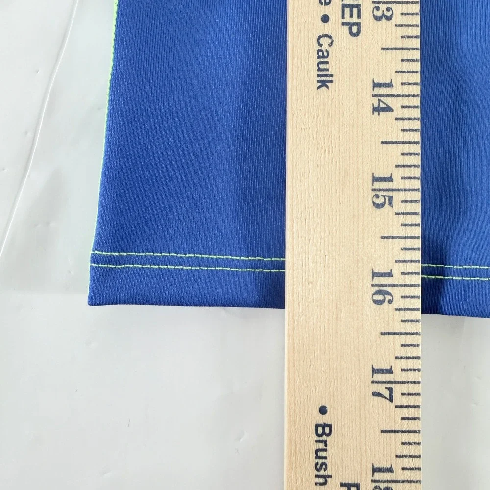 Little Dolfin Kids Mock Neck Long Sleeve Swim Rash Guard‎ Blue Stripe Size 5